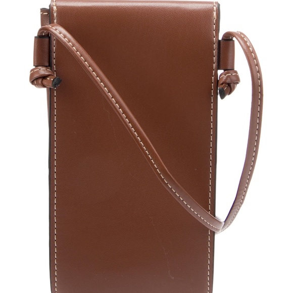 NEW Celine Brown Leather Phone Sunglass Case Pouch Crossbody limited edition - Picture 5 of 16